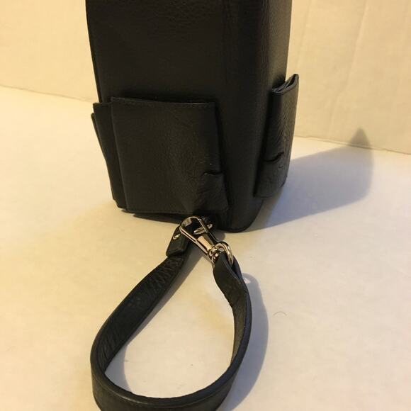 YSL rive gauche WALLET Wristlet clutch bag BLACK NWT Authentic - Picture 2 of 11